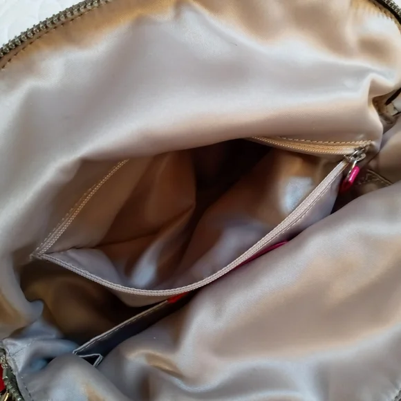 COACH  A1381 F22941 Ltd. Ed. Daisy Signature Crossbody/Tote- Khaki, Raspberry - Picture 15 of 16